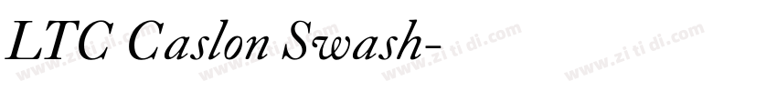 LTC Caslon Swash字体转换